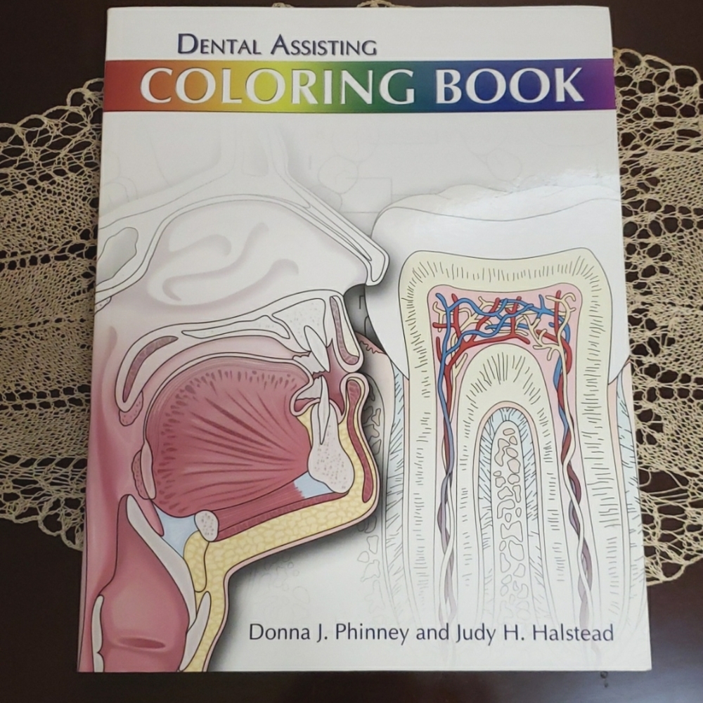 Dental Assisting Head & Neck Anatomy Coloring Book unused